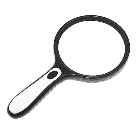 Nytt stort objektiv for eldre håndholdt leselampe med 4 LED-lys