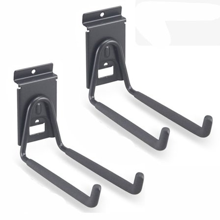 2 Stk Heavy Duty Garage Opbevaring Slatwall Dobbelt Kroge U Hanger