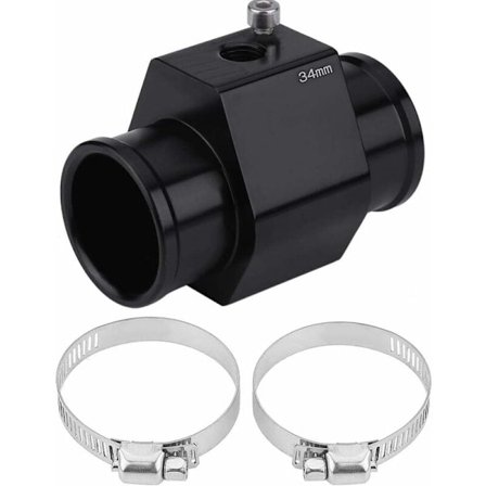 Vanntemperatursensor, bilvannstemperaturrør måleradapter temperatursonde radiatorpakning (34MM) KLB