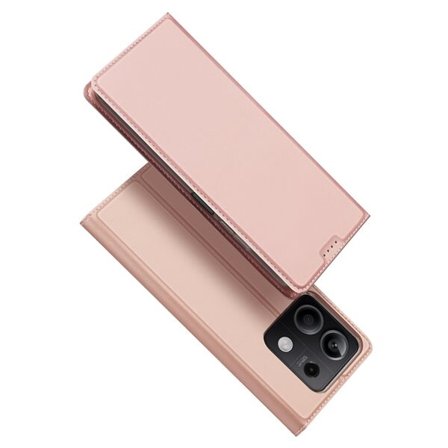 Dux Ducis Skin Pro-fodral med klaff och kortplats för Xiaomi Redmi Note 13 5G - rosa
