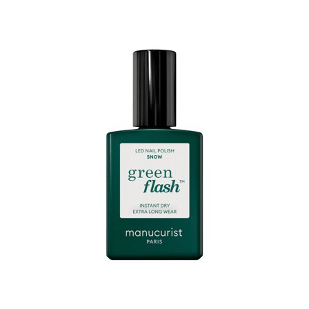 Manucurist GREEN FLASH - Smalto Semipermanente Snow 15ml - Smalto Gel e semipermanente