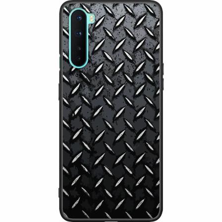 Oneplus Nord Svart Skal Metalliskt Mönster