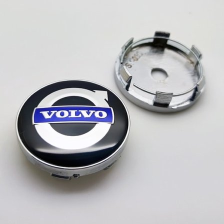 4 stk. 60 mm bilhjul navkapsler senterkopper for Volvo(FQ)