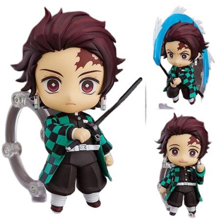 10 Cm Kimetsu No Yaiba Tanjirou Action Figur Pvc-leksak Anime