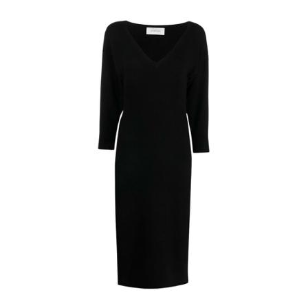 Sportmax Midi Kjole Sort, Dame