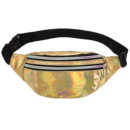 Monitoiminen rintapussi, ulkoilulaukku kulta