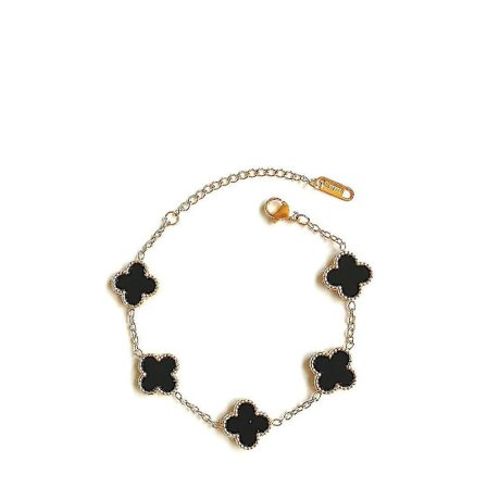 Titanium Stål Fashionable Fyrbladklöver Armband