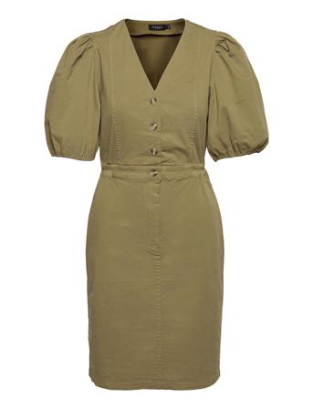 Slsamar Dress Ss Green Soaked In Luxury