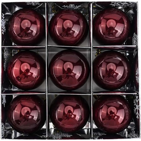 9 stk. julekuler, 6 cm PVC hengende ornamenter juledekorasjonskuler for fest bryllup hotell restaurant