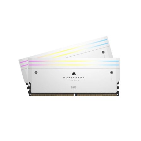 Corsair Dominator Titanium RGB - DDR5 - sett - 32 GB: 2 x 16 GB - DIMM 288-pin - 7000 MHz / PC5-56000 - ikke-bufret