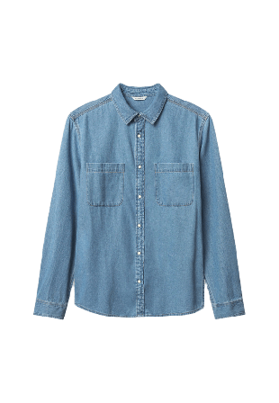 GABBA Sven Reg Denim LS Shirt L/S Jeansskjortor Herr Blå L