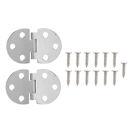 2 kpl 180 asteen minisaranat kaapinoviin, huonekalutarvikkeet (hopea)