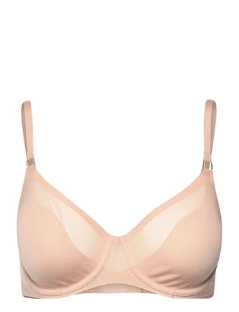Co Bra Underw. Covering Molded Lingerie Bras & Tops Wired Bras Beige CHANTELLE