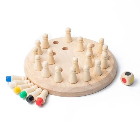 Trä minne match pinne schack färg spel bräda pussel montessori pedagogisk leksak