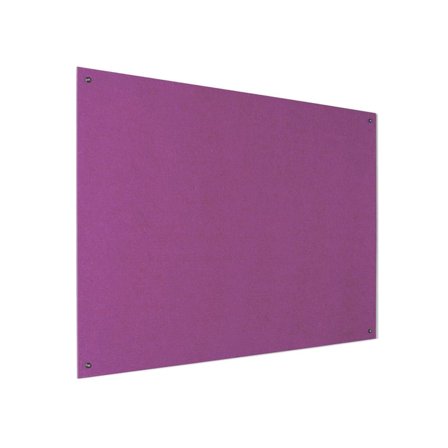 Recycled fire-retardant noticeboard, 1800x1200 mm, purple