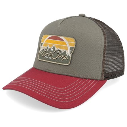 Barts - Grå trucker Caps - Nelsonsz Cap Army A-frame Trucker @ Hatstore