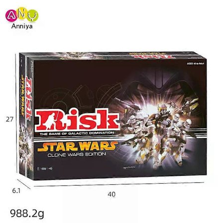 Klassisk Risk Interaktivt Kortbordspil 1 Risk - Strategisk Eroobringsspil - 2 til 5 spillere - Familie Skakspil - 1 år gammel