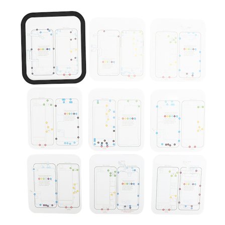 12 i 1 Papir Magnetisk Skrue Minne Matte Posisjoneringspute Mobiltelefon Reparasjonsverktøy Tilbehør for iPhone6 6P 6S 6SP