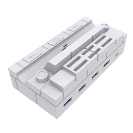 Multifunktions dockningsstation för TV:n HDMI-kompatibel adapterbas med typ-C/ USB -port Speltillbehör för switch/GC