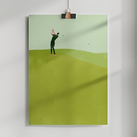 Golf Poster 50x70 cm