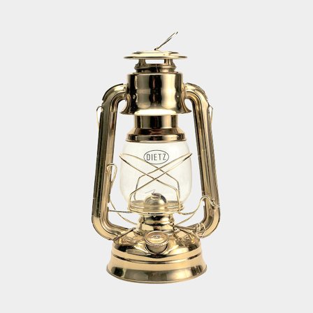Farol de tormenta / farol de queroseno Dietz, 250 mm, color latón, con mecha