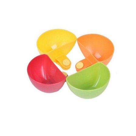 4 stk. køkken Chuck bakke krydderi skål multifunktionel Chuck bakke krydderi skål salat krydderi boks