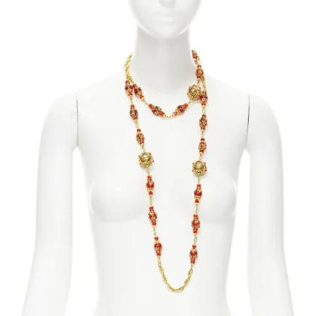 Chanel Vintage - Vintage Smycken - Gul - Dam - Storlek: One Size, Dam, Storlek: ONE SIZE