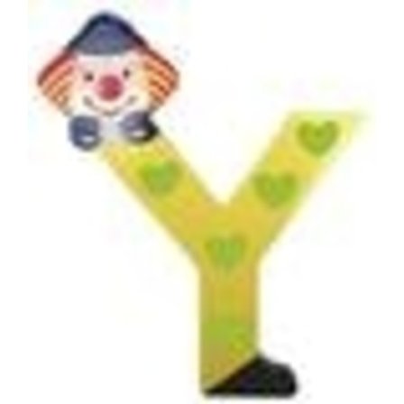 Clown Bokstav i Trä, Y