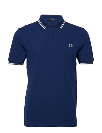 Twin Tipped Fp Shirt Polos Short-sleeved Blå Fred Perry