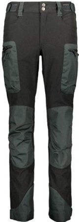 Alaska 1795 Trekking Lite naisten housut, musta/tummanharmaa