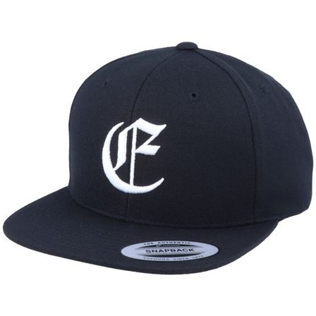 Iconic - Svart snapback Keps - E Letter 3D Black Snapback @ Hatstore
