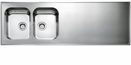 Intra AH16-KV Diskbänk med korgventil 1600x600 mm, Kök