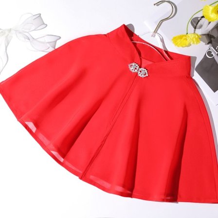 Kvinnor Brud Chiffong Sjal Kvällsbal Cape Sheer Cape Bröllop Cosplay Sjal