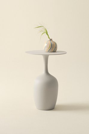 Jotex - Sidebord Ø 41 Cm Greige - FIORO - Kjøp Sidebord & småbord hos Jotex