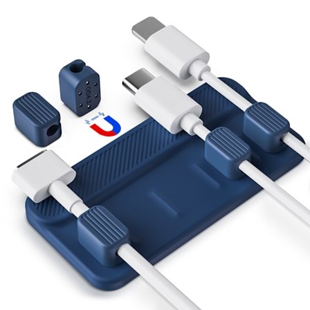 Kabelorganisering, Magnetisk Kabelholder Skrivebord USB Kabel T, ZQKLA
