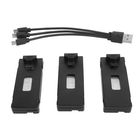 3 kpl Drone Litium-akku 1800mah 3.7v Ladattava Quadcopter Drone Akku E88 E88pro E100 E99 K3 K6 E89 P1 P4 P5 [DB]