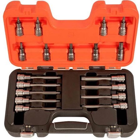 Bahco S18TORX Bitshylssats 18 delar, 1/2", Skruva
