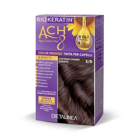 Biokeratin Ach8 Tinta per Capelli Castano Chiaro Dorato 5/D