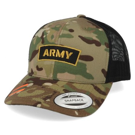 Army Head - Camo trucker Keps - Army Insignia Multicam Trucker @ Hatstore