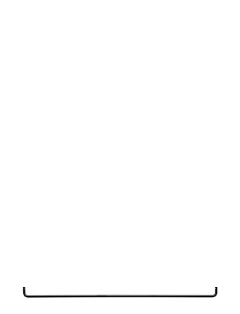 Gejst Nivo Shelf Rail Black - Black - ONE SIZE