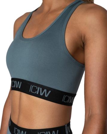 ICANIWILL Define Logo Seamless Sports Bra Women undergarment Green S