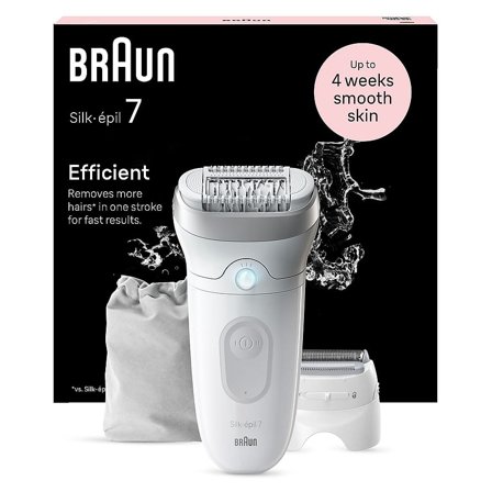 Braun Epilator Ladyshaver Hvid/Sølv, Skincare, Hårfjerning, Epilatorer