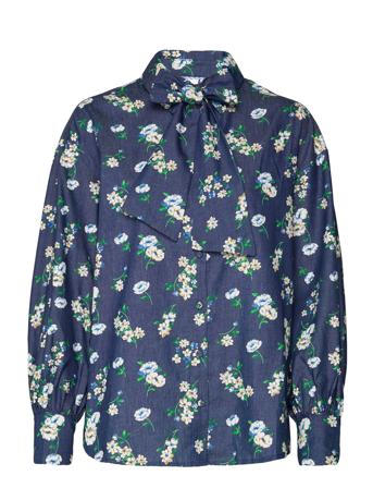 Nuedelle Shirt Långärmad Skjorta Multi/mönstrad Nümph