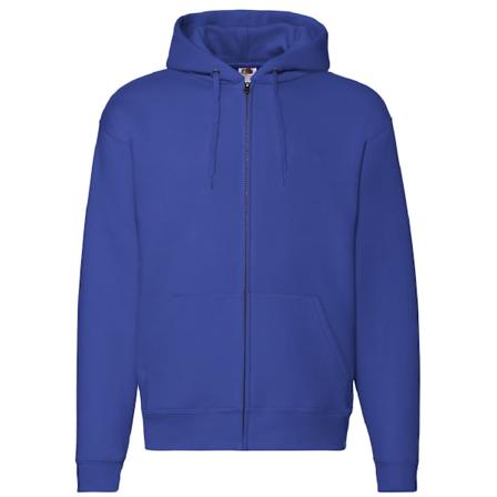 Fruit Of The Loom Herr Zip Genom Huvtröja / Hoodie M Royal M