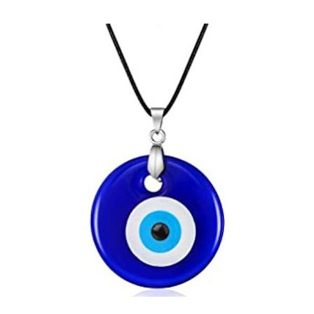 1kpl Sininen lasi Evil Eye 30mm Evil Eye Charms kaulakoru riipukset