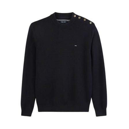 Eden Park, Round-neck Knitwear Zwart, Heren, Maat:M