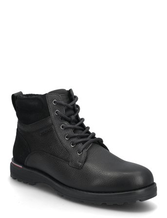 Tommy Hilfiger Corporate W Lth Lace Boot - Black - 41