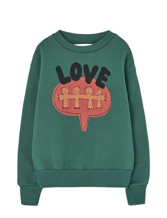 THE ANIMALS OBSERVATORY Love Freen Bear Sweatshirt - Green - 6 Y