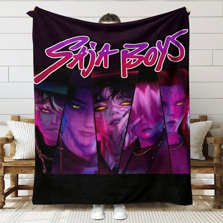 Huntrix K-Pop Tryckt Filt | Flanellpläd för Soffa & Säng (Anime Tema)]SNT045]70+100cm SNT045 SNT045