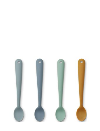 Liewood Siv Feeding Spoon 4-Pack - Blue - L16.8CM